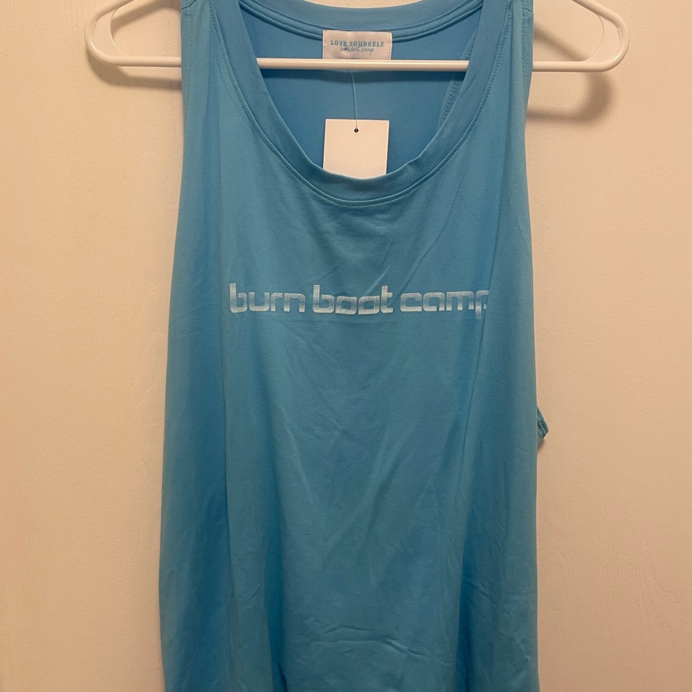 Women's Blue Burn boot camp tank size xxl